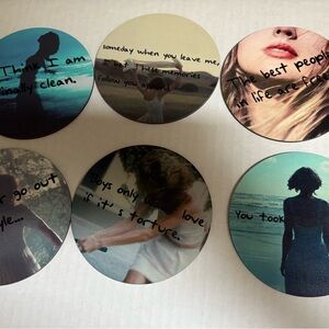 Taylor Swift 1989 Lyric Wooden Coasters